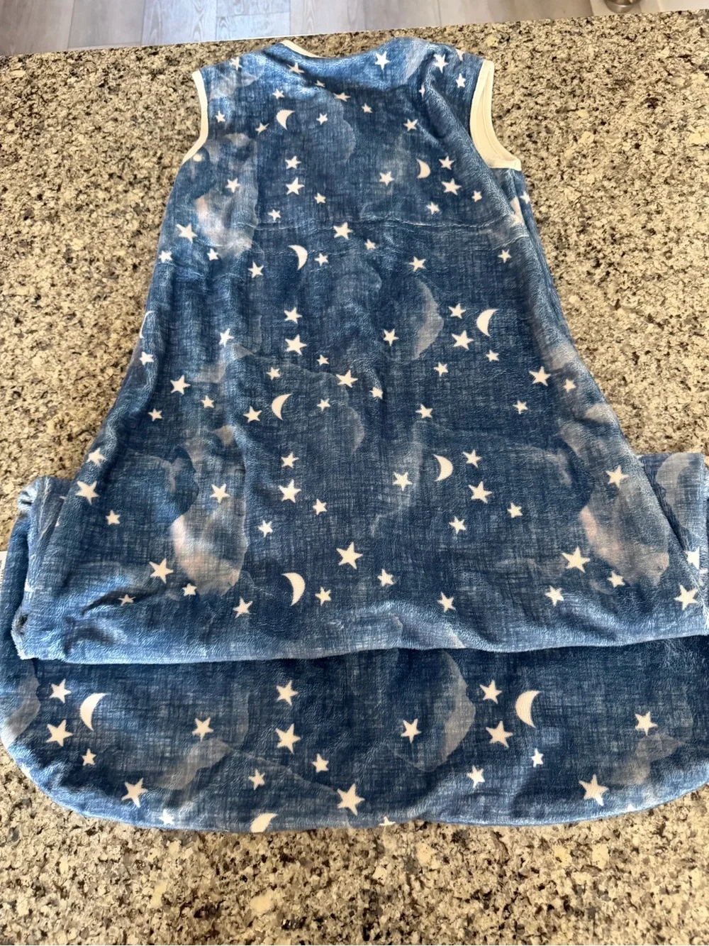 Blue Star & Moon Childs zip up sleeper 2t-3t